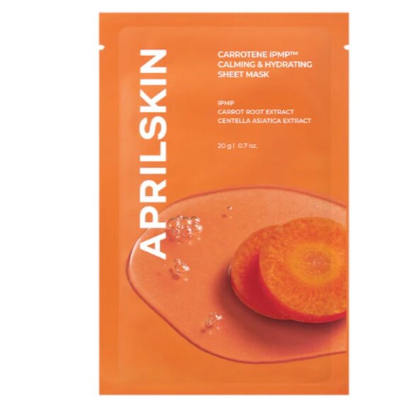 APRILSKIN Carrotene IPMP Calming & Hydrating Sheet Mask 2 PCS - Picture 1 of 7
